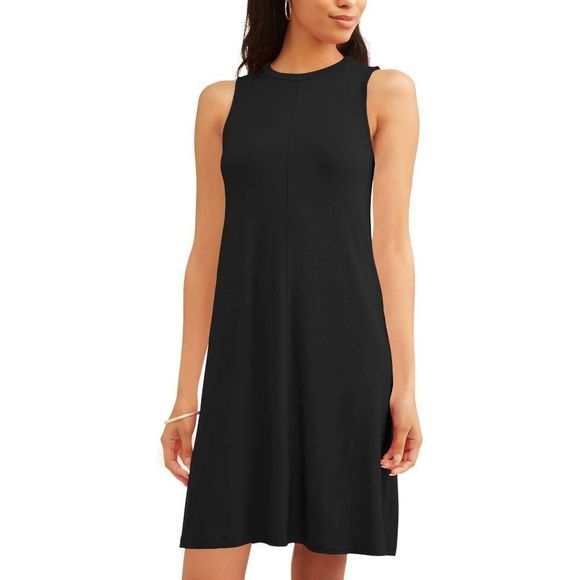 Time and Tru Women's Sleeveless Swing Dresses | 2 Pack - Picture 4 of 4